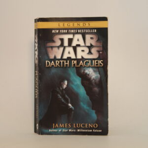 A photo of the Star Wars: Darth Plageius front cover with Palpatine bowing to Plageius.